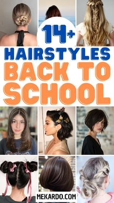 Hairstyles For Students, Student Hairstyles, Hairstyles For College Students, Simple Back To School Hairstyles, College Haircuts, Hairstyles College, School Haircut, School Hairdos, Back To School Haircuts