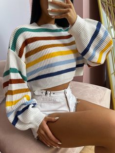 Stylish Sweaters, Easy Trendy Outfits, Pinterest Outfits, Simple Trendy Outfits, Lantern Sleeve