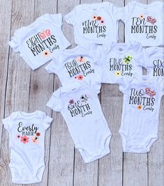 Monthly Milestone Onesies Butterflies Girl Coming Home | Etsy Cotton Cute Onesie For Birthday, Cute Cotton Onesie For Birthday, Cute Short Sleeve Onesie For First Birthday, Cute Onesie With Letter Print For Gift, Cute Cotton Onesie For Mother's Day, Cute Personalized Cotton Onesie, Personalized Cute Onesie For First Birthday, Cute Mother's Day Onesie With Short Sleeves, Family Matching Cotton Onesie For Birthday