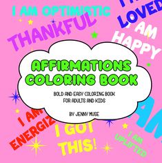 affirmations coloring book for adults and kids