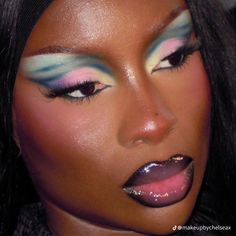 Trendy Makeup Looks, Cyberpunk Makeup, Makeup For Black Skin, Alternative Makeup, Ethereal Makeup, Unique Makeup, Glam Makeup Look, Dope Makeup, Makeup Eye Looks