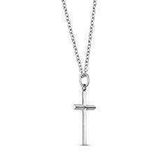 A beautiful and modern twist to your traditional flat cross necklace. Introducing our stainless steel women's cross pendant that has a diamond cut look and if perfect for layering. Product DetailsCross Size: 25 mm x 16 mm (0.98" x 0.63")Chain Length: 17 inches + 2" extensionChain Width: 2 mm Finish: Shiny Stainless Steel Pendant Cross Necklace For Gift, Stainless Steel Cross Pendant Jewelry, Tarnish Resistant, Stainless Steel Cross Pendant Necklace For Gift, Tarnish Resistant Stainless Steel Cross Pendant Jewelry, Tarnish-resistant Stainless Steel Cross Pendant Jewelry, Gift Stainless Steel Cross Pendant Necklace, Minimalist Stainless Steel Cross Necklace With Adjustable Chain, Elegant Stainless Steel Cross Pendant Necklace, White Gold Cross Necklace With Adjustable Chain