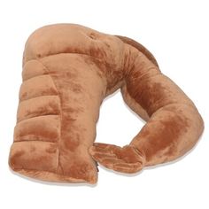 the neck pillow is made out of plush material