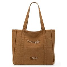 Click here to see all of our items: Visit Our Store Elevate your style with Wrangler West Denim Tote Bag by Montana Westexuding timeless charm and unmatched quality. Rely on these fashion essentials to not only look good but also provide the perfect fit. Our signature high-rise design is meticulously crafted for exceptional comfort, catering to every body type with precision. From casual outings to special occasions, these wallets seamlessly blend enduring fashion with a commitment to quality th Casual Canvas Bag With Snap Closure, Casual Weekend Shoulder Bag With Pockets, Casual Shoulder Bag With Pockets For Weekend, Casual Canvas Bags For Weekend, Casual Canvas Shoulder Bag For Weekend, Retro Brown Cotton Bag, Casual Beige Canvas Bag For Weekend, Large Tote Purse, Denim Tote Bags