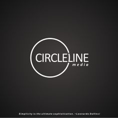 the logo for circleline media is shown on a black background with white circles around it