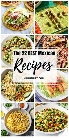 the 22 best mexican recipes on yummylily com, including rice and vegetables