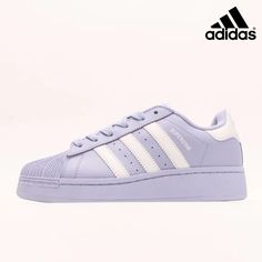 Adidas Wmns Superstar XLG 'Violet Tone' ID5735 Adidas Star, Purple Adidas, Shoes Purple, Adidas Shoes, Violet, Adidas, Purple