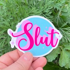 Unleash your inner slut with our Slut Sticker! This quirky sticker adds a playful touch to any surface, giving off fun and flirty vibes. Easily stick it on your phone, laptop, or water bottle for a touch of humor and style. Fantastic for giving to friends who need a lil inspiring push, or for sticking on the water bottle that you don't take to work. Crafted from durable, weather-resistant vinyl, this sticker is built to last. Stick It, Sticker Ideas, Water Bottle Stickers, Funny Stickers, Weather Resistant, Water Bottle, Laptop, Humor, Vinyl