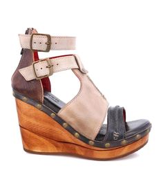 Princess Sandal-Heel Sandal Brighton Earrings, Bow Purse, Wooden Wedges, Bed Stu, Baby Diaper Bags, Shoe Gifts, Leather Care, Platform Wedges, Platform Heels