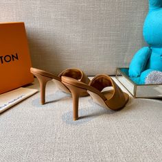 Louis Vuitton Women’s Revival Mule Brown For Women LV Lv Heels, Valentino Heels, 7 Inch Heels, Red Bottom Heels, Louis Vuitton Women, Pretty Heels, Fancy Heels, Heels Aesthetic, Gucci Heels