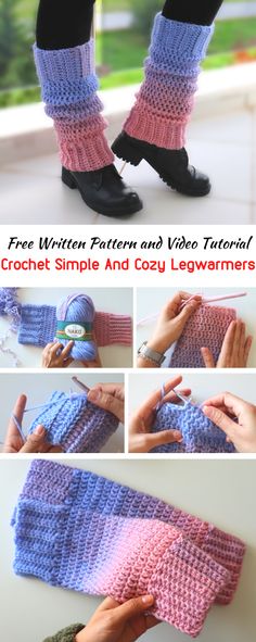 crochet patterns and video techniques for beginners to learn how to crochet