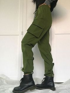 ⚡️Free Shipping 2022 Multi Pocket High Waist Cargo Pants Green M under $41.00 in Pants at AnotherChill.com Online. Style: Casual, Street. Color: Green. Main Material: Polyester. Fit Type: Regular. Design: High Rise Waistline, Elasticated Waist With Drawstring Tie, Functional Pockets, Elasticated Cuffs. ✓2022 SUMMER OUTFITS. Check reviews and buy Multi Pocket High Waist Cargo Pants today.