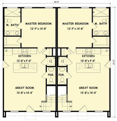 two story apartment floor plan with three bedroom