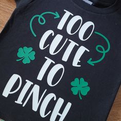 Handcrafted St. Patrick's Day Shirt. Available In 4t. Can Make More Upon Request In Various Sizes And Colors. Playful Black Tops For Playtime, Fun Black Tops For Playtime, Made For Kids, Girls Cuts, Rocker Girl, St Patrick Day Shirts, Casual Summer Tops, Abercrombie Kids, Girls Tees