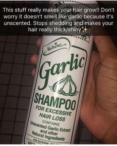 Garlic Shampoo, Hair Remedies, Natural Hair Tips, Hair Growth Tips, Curly Hair Care, Natural Hair Growth, Hair Journey, Hair Care Tips, Hair Health