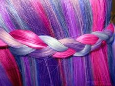 My Little Pony Aesthetic, Pony Aesthetic, Bright Hair Colors, Lavender Hair, Bright Hair, Colors Of The Rainbow, Pinkie Pie