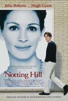 the movie poster for notting hill starring julia roberts and hugh grant