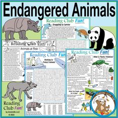 an image of the endangered animals reading club