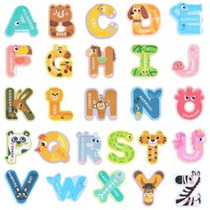 the alphabet is made up of different types of animals