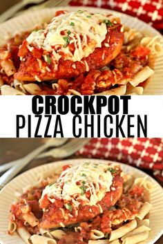 crockpot pizza chicken is an easy and delicious dinner