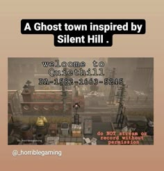 a ghost town inspired by silent hill welcome to onehill da1382 - 1563