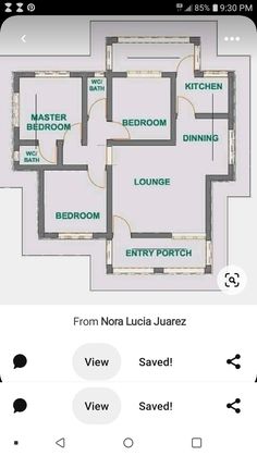 the floor plan for an apartment with three rooms