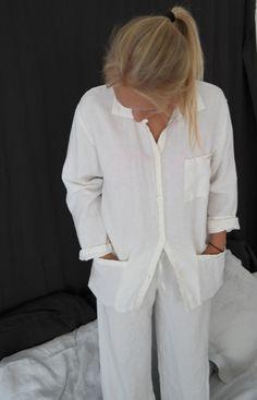 LINEN PAJAMA sleepwear. Linen pajamas linen pants and by mooshop Spring Linen Sleepwear For Home, Long Sleeve Linen Sleepwear For Relaxation, Casual Linen Sleepwear For Lounging, Linen Long Sleeve Sleepwear For Lounging, White Linen Sleepwear For Relaxation, Casual Linen Sleepwear Relaxed Fit, Casual Linen Sleepwear For Relaxation, White Linen Sleepwear For Loungewear, Relaxed Linen Sleepwear For Spring