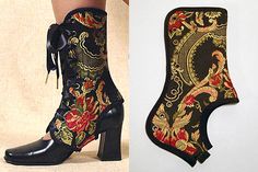 Use those ankle braces you can get at any pharmacy and decorate them steampunk style! Moda Steampunk, Mode Steampunk, Ankle Braces, Shoe Cover, Steampunk Diy, Steampunk Accessories, Steampunk Costume, Steampunk Style, Cloth Fabric