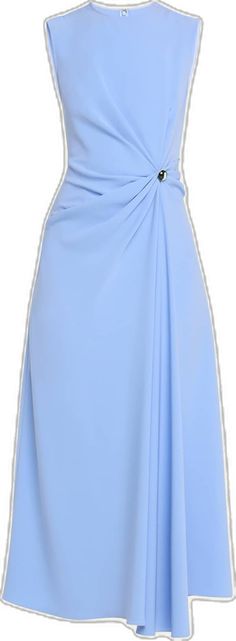 Blue Formal Flowy Dress, Formal Blue Flowy Dress, Formal Knee-length Dress With Flowy Skirt, Knee-length Flowy Skirt Dress For Formal Occasions, Elegant Blue Flowy Midi Dress, Blue Flowy Formal Dress, Travel Size Perfume, Evening Flats, Cocktail Jacket