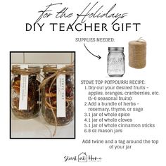 Shop our Influencers' top picks on Amazon Christmas Gifts For Teachers, Teacher Appreciation Gifts Diy, Teachers Diy, Easy Christmas Gifts, Thoughtful Christmas Gifts, Mason Jar Gifts, School Teacher Gifts