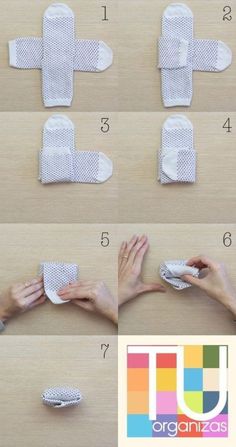 Via Este post é pra você que sempre quis ter um closet organizado, mas não tem nem ideia de por onde começar. Com este passo a passo... Folding Socks, Projek Menjahit, Skirt Diy, Clothes Organization Diy, Diy Clothes Life Hacks, Kraf Diy, Folding Clothes, Diy Life Hacks