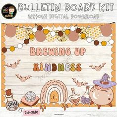 the bulletin board kit for brewing up kindness