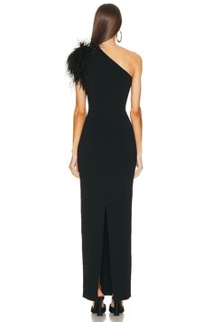 This One Shoulder Feather Sleeveless Maxi Dress is perfect for making a lasting impression. Featuring a contoured silhouette, asymmetrical neckline, and one-shoulder design, this dress is crafted from a medium-stretch blend of acetate, spandex, and a synthetic fiber. With elastic empire waistline, ankle-length hem, and statement feather decoration, this unique dress is perfect for any special occasion. Waistline: empire Type: Camisole Style: Women Dress, Casual Vestidos Sleeve Style: One-Shoulde Asymmetrical One Shoulder Dress With Side Zipper For Evening, Sleek One Shoulder Dress With Asymmetrical Neckline, Sleek One-shoulder Sleeveless Dress For Night Out, Evening Asymmetrical One-shoulder Dress With Side Zipper, Evening One Shoulder Asymmetrical Dress With Side Zipper, Sleeveless One Shoulder Evening Dress With Side Zipper, Chic Asymmetrical Neckline Dress For Black-tie Events, Sleek Fitted One-shoulder Evening Dress, Chic Dresses For Black-tie Events With Asymmetrical Neckline