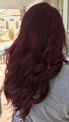 Aesthetic Dark Red Hair, Wine Red Balayage Hair, Red Hair With Brown Lowlights, Red Tone Hair, Cherry Red Balayage, Burgundy Red Hair Color, Dark Wine Red Hair, Long Burgundy Hair