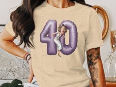 40th Birthday T-shirt, Funny Middle Age Graphic Tee, Unisex Party Shirt - Etsy T Shirt Funny, Middle Age, Graphic Tees