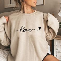 Valentine’s Day Sweatshirt, Womens Valentine Shirts, Hoodie Design Ideas, Valentine Sweater, Kids Valentines Shirts