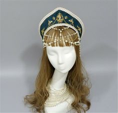 Medieval Hair Accessories, Medieval Headpiece, Medieval Headdress, Medieval Headwear, Tudor Hair Piece, Tudor Style Headband, Tudor Headpiece, Byzantine Headdress, Ribbon Crown