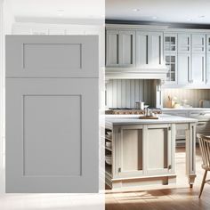 Kitchen Ash Gray Shaker 10x10 - homecabinets Shaker Cabinets Kitchen, 10x10 Kitchen, Rta Kitchen Cabinets, Shaker Kitchen Cabinets, Cabinet Accessories, Shaker Cabinets, Grey Kitchen Cabinets, Tall Cabinet, Shaker Kitchen