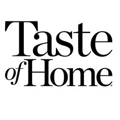 taste of home logo with the words taste of home in black on a white background