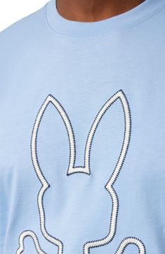 A colorful bunny pops in dimensional embroidery from the front of a T-shirt made for enjoying your days and nights in the comfort of premium cotton. 27" length (size 4) Crewneck Short sleeves 100% pima cotton Machine wash, line dry Made in Peru Bunny Pops, Dimensional Embroidery, Pima Cotton, Peru, Graphic T Shirt, Graphic Tshirt, Size 4, Short Sleeves, Nordstrom