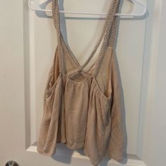 Tobi Size Large Champagne Color Tank Top With Braided Straps Flirty Fashion, Cutout Crop Top, Chiffon Tank Tops, Faux Leather Top, Floral Tunic Tops, Loose Tank Tops, Tunic Tank Tops, Material Girl, Blue Tank Top