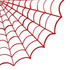 a drawing of a spider web on a white background