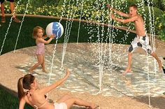 Splash pads are cheaper and safer than pools. // 32 Cheap And Easy Backyard Ideas That Are Borderline Genius Living Pool, Dream Deck, Pool Remodel, Easy Backyard, Beautiful Backyards, Dream Backyard