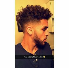 Black Hair Cuts, Black Men Haircuts, Men's Hairstyles, Men Hair, Curly Hair Men, Curly Hair Cuts, Fade Haircut, Hair Game