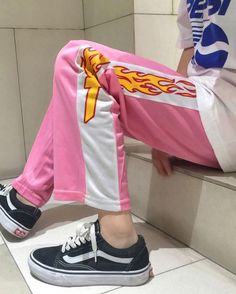 Flames Pants pink boogzel apparel buy shop usa uk Flame Pants, Fall Pants, Y2k Aesthetic Outfits, Aesthetic Clothing, Indie Outfits, Fashion Baby, Y2k Aesthetic, Ladies Dress Design, Office Fashion