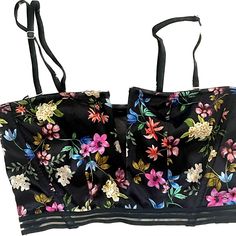 Brand New With Tags, Never Worn Black Floral Bra Let Fitted Pink Floral Print Bra, Spring Floral Print Push-up Bra, Demi Bras, Victoria's Secret Fitted Floral Print Bra, Victoria's Secret Black Lace Bra, Coverage Bras, Red Bra, Victoria's Secret Floral Print Beachwear, Floral Bra