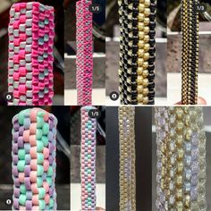 several different types of bracelets are shown