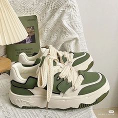 Green Aesthetic Korean, Basket Style, Chunky Shoes, Life Aesthetic