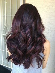 Toned Balayage, Purple Hair Highlights, Cherry Hair Colors, Spring Hair Color