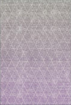 a purple rug with diamond shapes on it